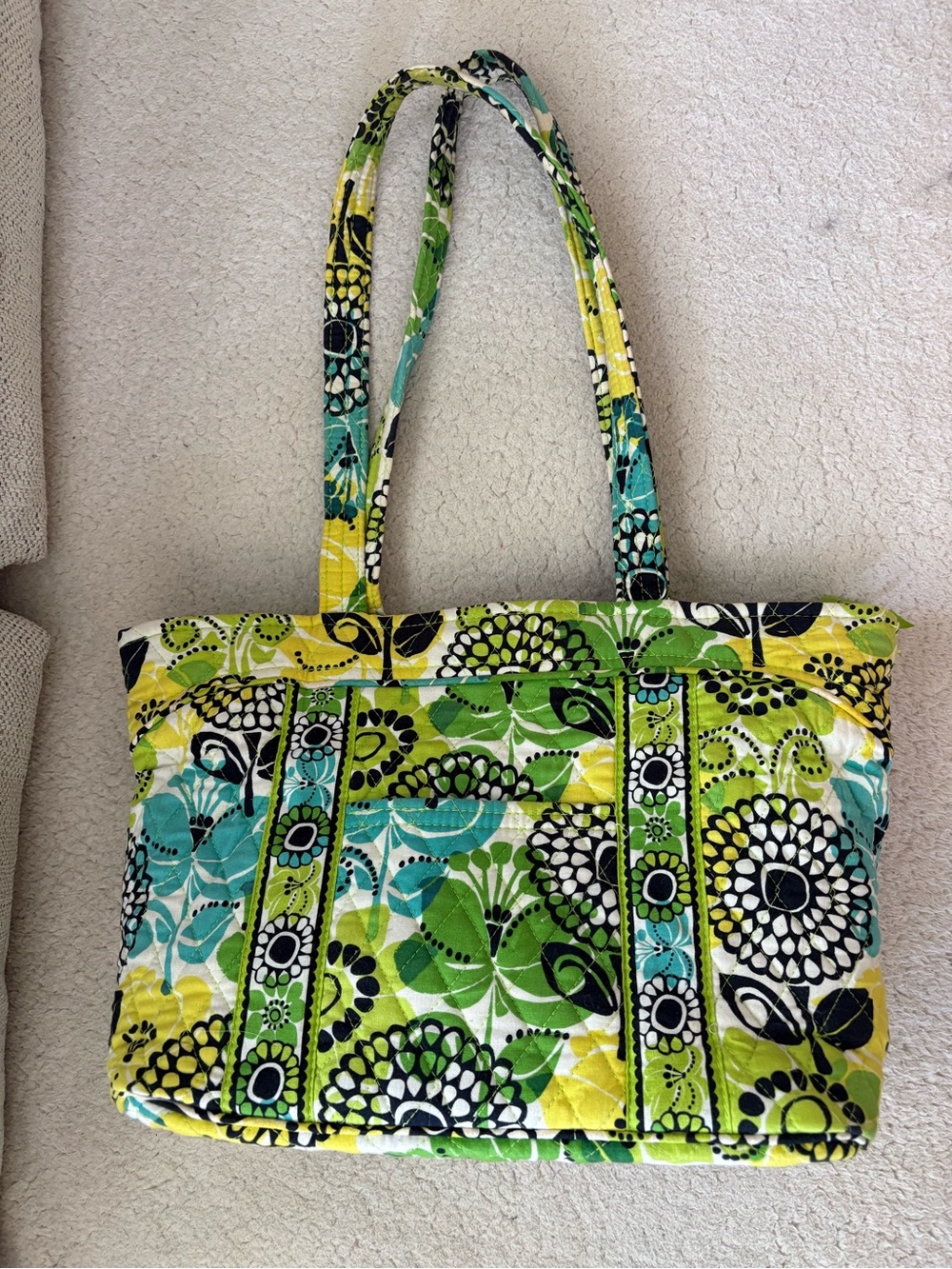 Vera Bradley Limes Up floral tote